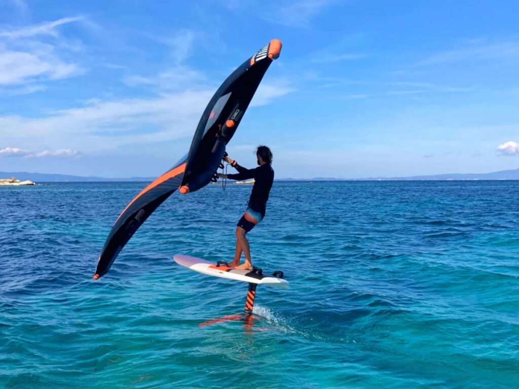 Wing, kite and foil